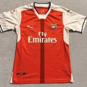 Puma Arsenal FC Fly Emirates Youth Soccer Jersey Red White US 24